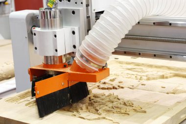 Cnc değirmen makinesi. Değirmen ve oyma kurulumu.