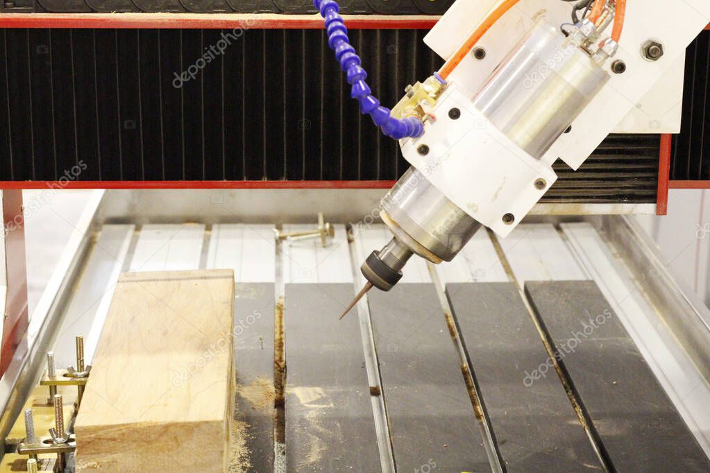 CNC milling machine. Milling and engraving installation.