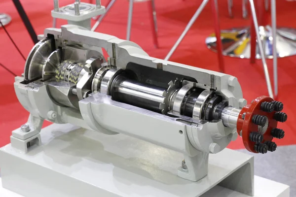 Pump for pumping various liquids. The pump is presented in section. — Stock Image Pump for pumping various liquids. The pump is presented in section. Stock Photo