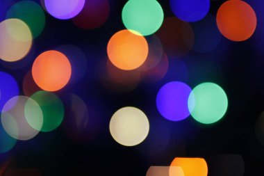 Abstract circular bokeh. Colorful circles of light abstract background.