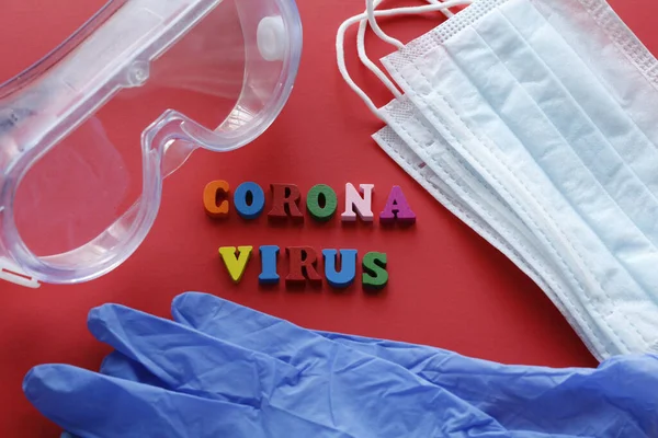 Coronavirus Escrito Profilaxis Cuarentenaria Del Coronavirus Pandemia Del Siglo Xxi — Foto de Stock