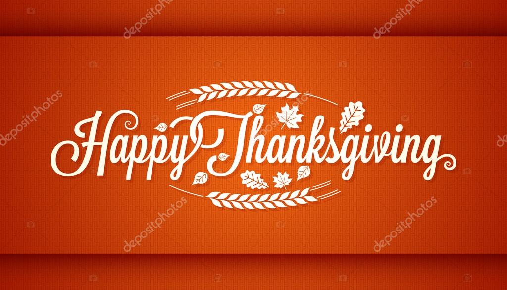 Thanksgiving vintage card lettering background 10 eps