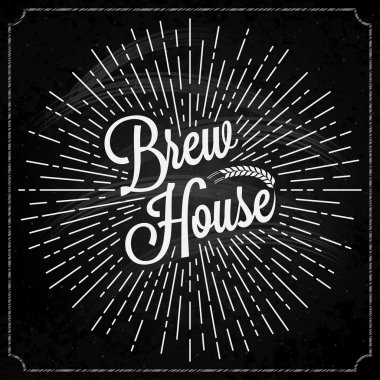 Tebeşir arka plan logosuna bira.