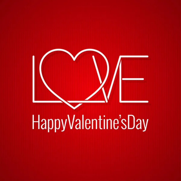 Valentines Day Card Love Concept Design Arrière plan — Image vectorielle