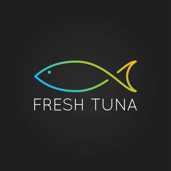 Φόντο φορέα σχεδιασμού λογότυπου ψαριών — Διανυσματικό Αρχείο