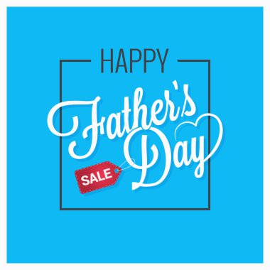 Babalar günü kartı mutlu aile