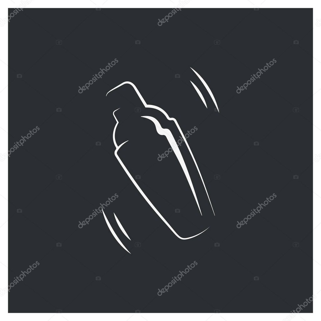 Shaker logo. bar cocktail design background 8 eps