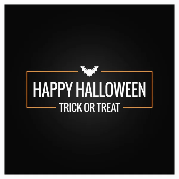 Halloween party logo design pozadí — Stockový vektor