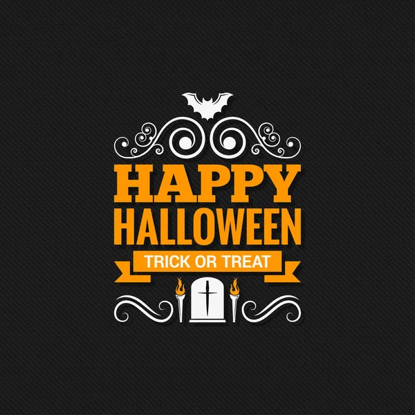 Feliz Halloween vintage diseño fondo — Vector de stock