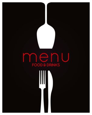 Restoran menü tasarımı. Yiyecek ve içecek arka plan