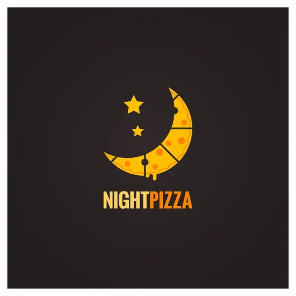 Pizza nuit concept conception fond — Image vectorielle