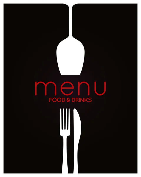 Restaurant menu design. Food and drink background — Stock Vector