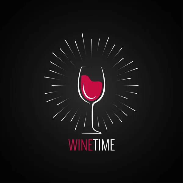 Menu en verre de vin fond design . — Image vectorielle