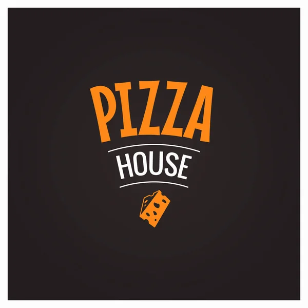 Pizza house řezu návrhu pozadí — Stockový vektor