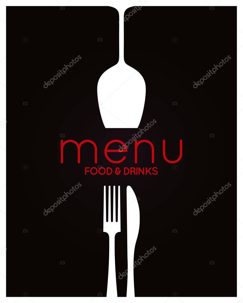 Restaurant menu design. Food and drink background