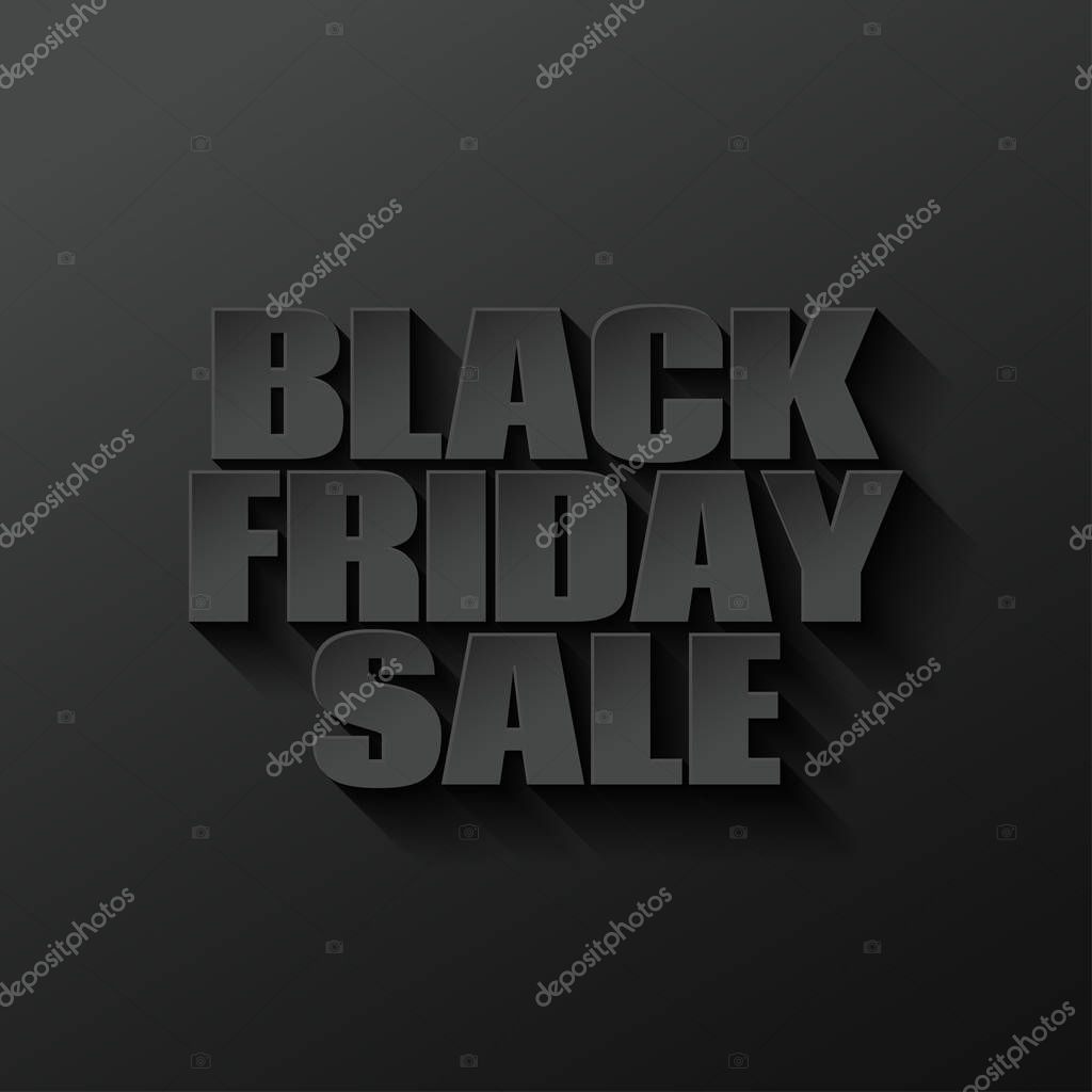 Black friday logo lettering design black background 10 eps