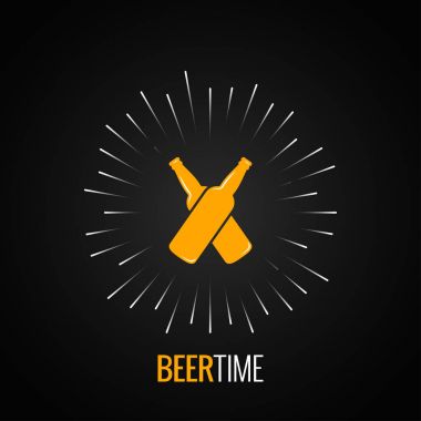 bira şişeleri logo konsept tasarım arka plan