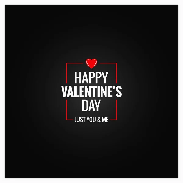 Valentines jour logo conception fond — Image vectorielle