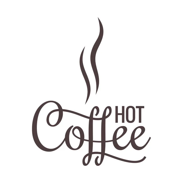 Kaffee-Logo auf weißem Hintergrund — Stockvektor