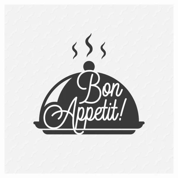 Bon Appetit vintage písmo na pozadí zásobníku — Stockový vektor