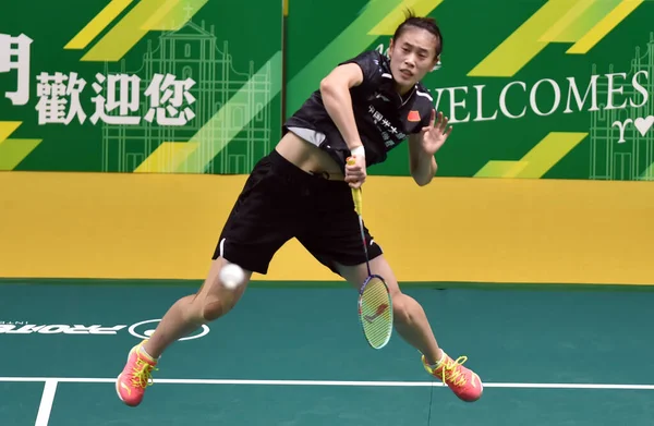 Китай Китай Макао Open Badminton Championships Single — стокове фото