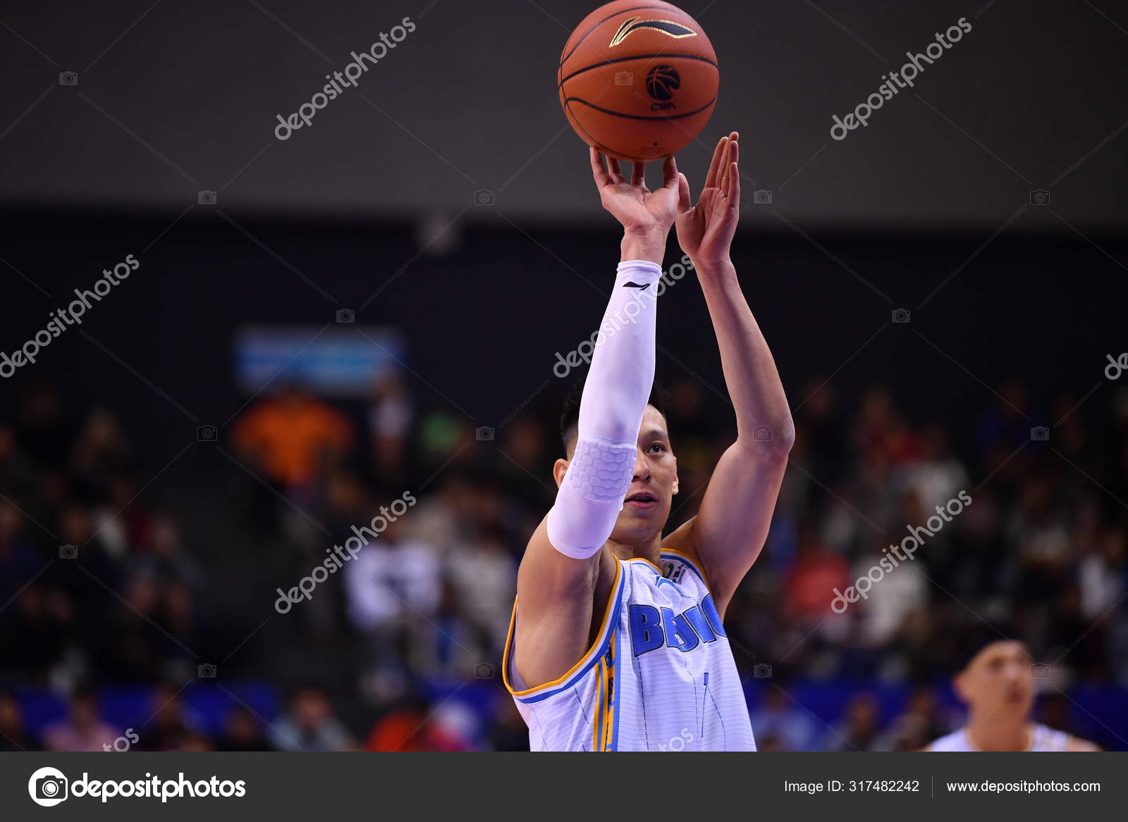 Chinese Basketball Association Cba Game Player Stock Editorial