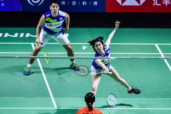 Kína Kínai Fuzhou Open 2019 Verseny forduló vegyes párosban — Stock Fotó