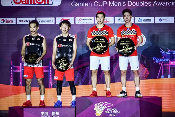 Kína Kínai Fuzhou Open 2019 Tournament Men Double Final — Stock Fotó