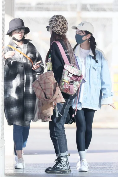 RAGAZZE DEL ROCKET CINESE 101 FASHION BEIJING AIRPOT — Foto Stock