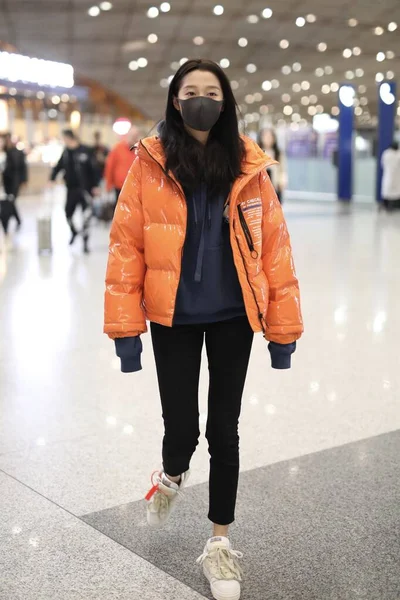 CHINA GUAN XIAOTONG FASHION OUTFIT BEIJING AIRPORT — Stock Photo, Image