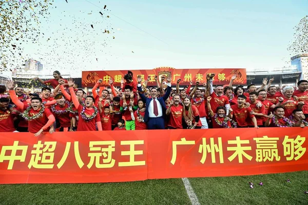 CHINA CHINESE 2019 SUPER LIGA CHINA FINAL SCORE — Foto de Stock