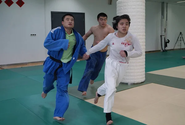 China Chinese Jiangxi Sport Competitie Blind Judoka 's — Stockfoto