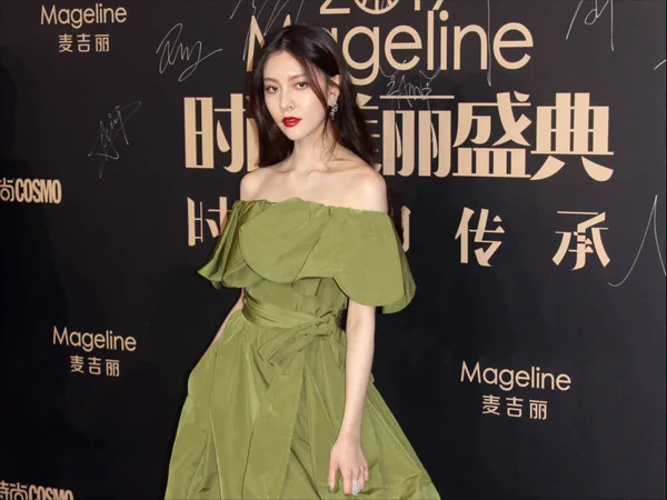 Çinli Cecilia Boey 2019 Cosmo Glam Night Şangay — Stok fotoğraf