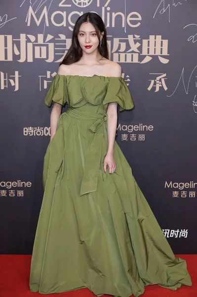 Kína Kínai Cecilia Boey 2019 Cosmo Glam Night Shanghai — Stock Fotó