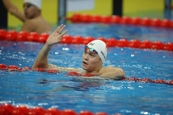 Sun Yang Svømmer Svømmebasseng Det Nasjonale Svømmemesterskapet 1500 Meter Qingdao – stockfoto