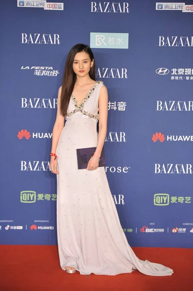 Die Chinesische Schauspielerin Lareina Song Oder Song Zuer Kommt Oktober — Stockfoto