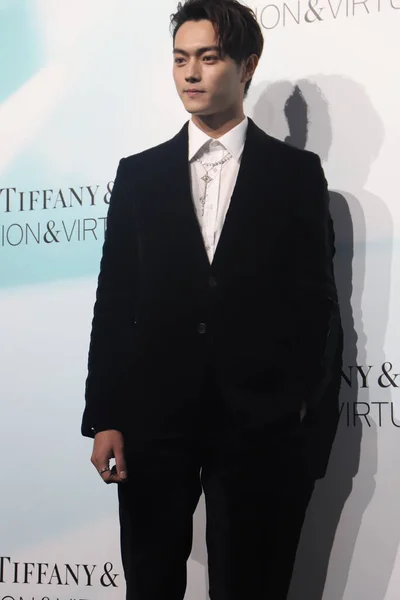 Chinese Actor Model Kai Attends Tiffany Promotional Event Shanghai China — Stock Photo, Image