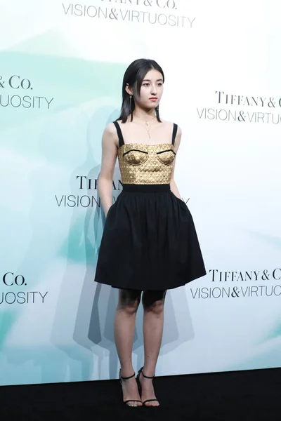 Китайская Актриса Чжан Цзыфэн Приняла Участие Рекламном Мероприятии Tiffany Шанхае — стоковое фото