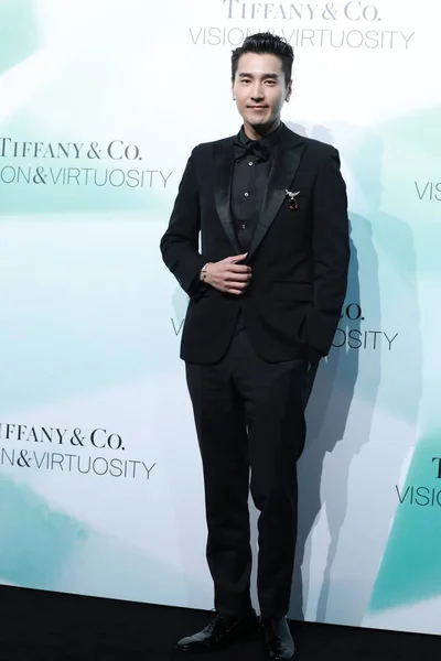 Actor Modelo Taiwanés Canadiense Mark Chao Asiste Evento Promocional Tiffany — Foto de Stock