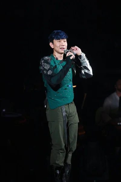 2018年9月24日 新加坡歌手 作曲家 唱片制作人 演员林俊杰或林俊杰在中国香港的音乐会上演唱 — 图库照片
