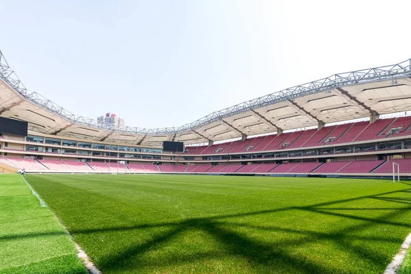 Belső Nézet Hongkou Football Stadium Hazai Bíróság Shanghai Grönland Shenhua — Stock Fotó