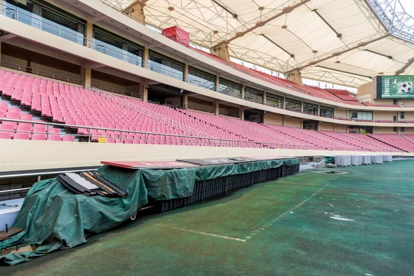 Die Innenansicht Des Hongkou Football Stadium Heimspielstätte Des Shanghai Greenland — Stockfoto