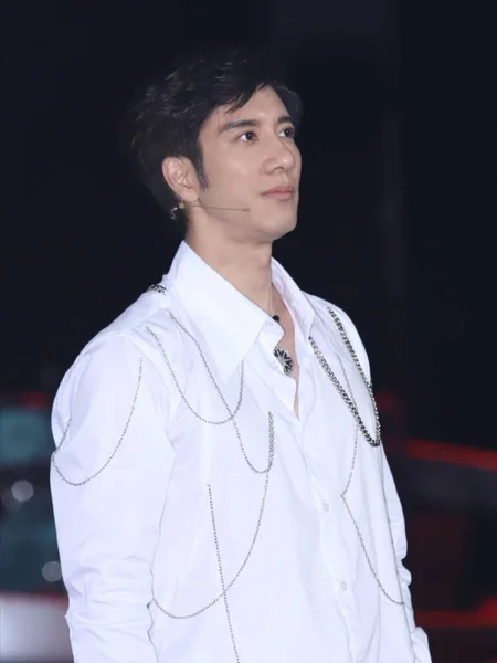 Chinese American Singer Songwriter Wang Leehom Attends Recording Chinese Singing — Stock Photo, Image