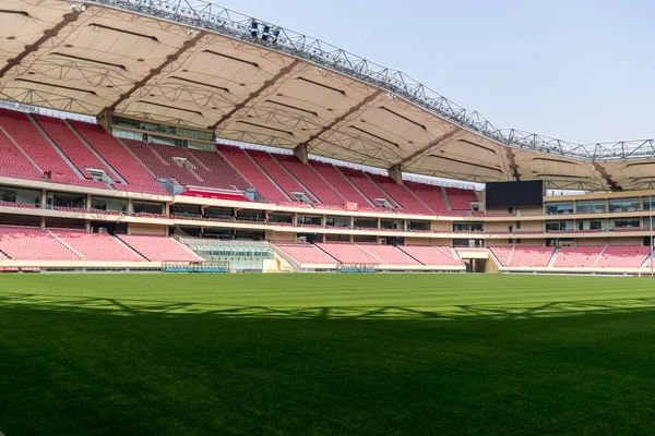 Insidan Hongkou Football Stadium Hemmaplan Shanghai Grönland Shenhua Football Club — Stockfoto