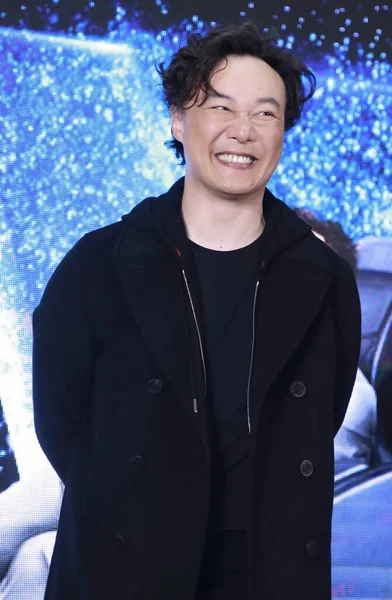 香港歌手兼演员陈智善将参加2019年3月3日在中国上海举行的按摩品牌促销活动 — 图库照片