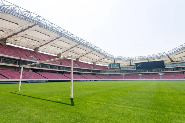 Vista Interior Del Estadio Fútbol Hongkou Cancha Shanghai Groenlandia Shenhua —  Fotos de Stock