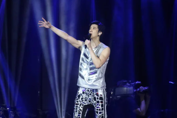 Chinees Amerikaanse Singer Songwriter Wang Leehom Treedt Tijdens Zijn Concert — Stockfoto