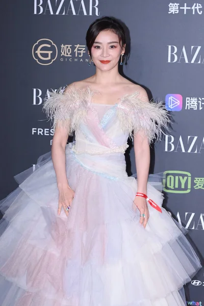 Chinese Actress Yuan Shanshan Attends 2019 Bazaar Charity Night Beijing — Stock Photo, Image