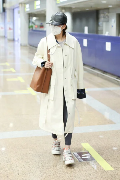 Kinesisk Skådespelerska Sångare Och Modell Zhang Xinyu Även Känd Som — Stockfoto