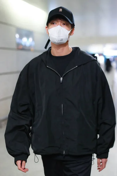 Китайский Актер Вэй Даксун Появляется Шанхайском Аэропорту После Приземления Шанхае — стоковое фото